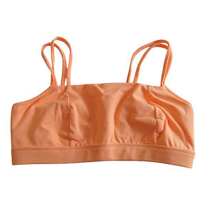 Free People Movement Size XS Idris Solid Orange Tropical Sports Bra